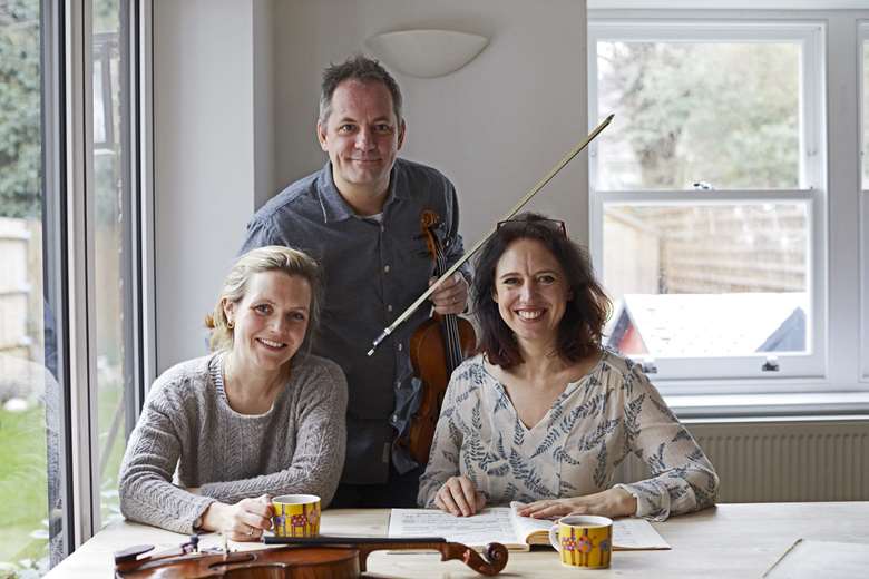 Ellie Fagg (left), Eleanor Meynell (right), Tom Norris (middle)