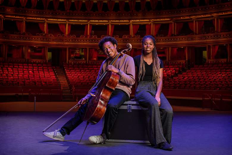 Cellist Sheku Kanneh-Mason, with his sister Jeneba Kanneh-Mason