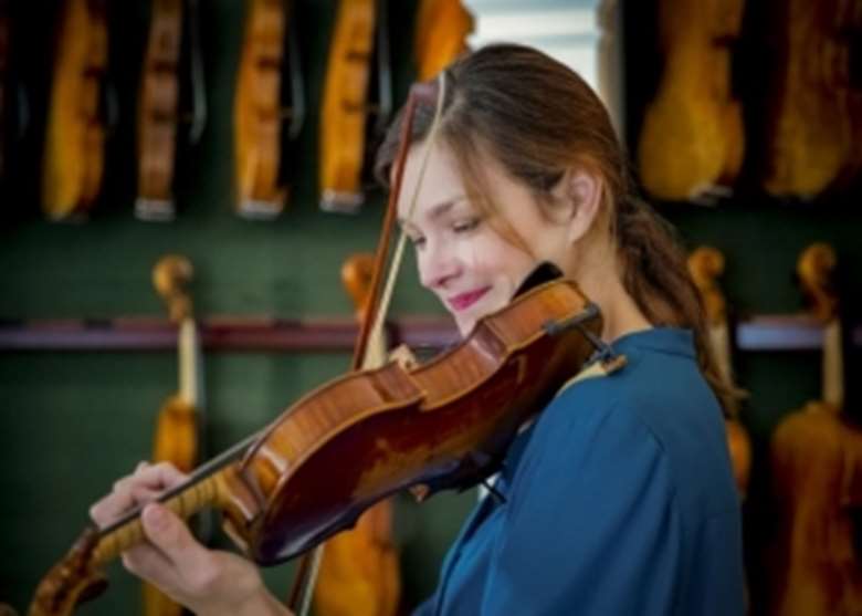Janine Jansen plays a Stradivarius violin