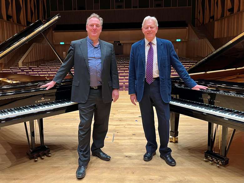John Thwaites (left) and Colin Timms (right) at Royal Birmingham Conservatoire