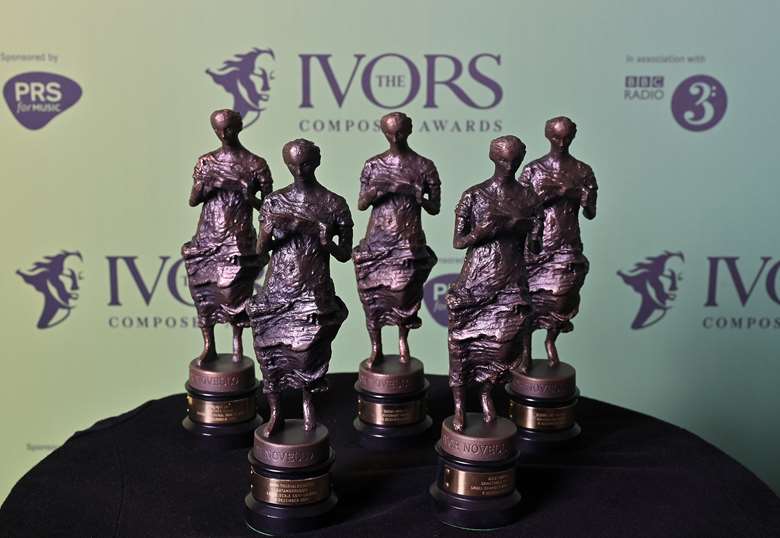 The bronze statuettes given to each Ivor Novello Award recipient (c) Mark Allan