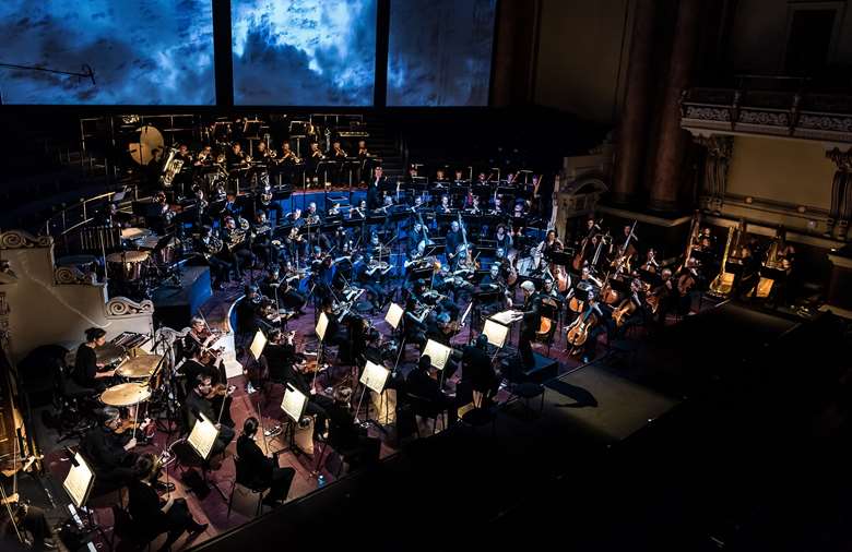 The Orchestra of Opera North perform Götterdämmerung from Opera North's 2016 Ring Cycle © Clive Barda