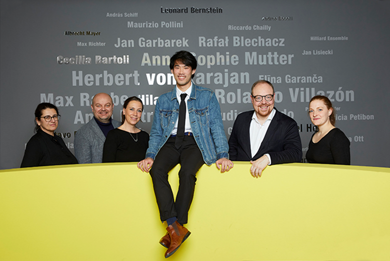 Left to right: Kleo Sofroniou, Gregor Kotow, Angelika Meissner, Bruce Liu, Dr Clemens Trautmann, Leonie Petersen