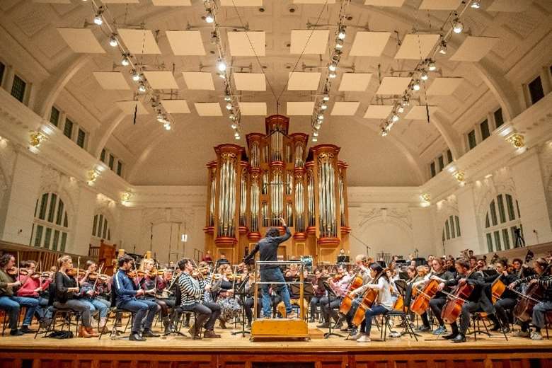 RCM students rehearse at RCM’s Amaryllis Fleming Concert Hall © Phil Rowley Photography