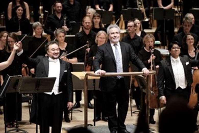 Carlo Rizzi pictured at the Barbican on 28 June following the first performance of Mercadante’s Il proscritto since 1842 © Russell Duncan