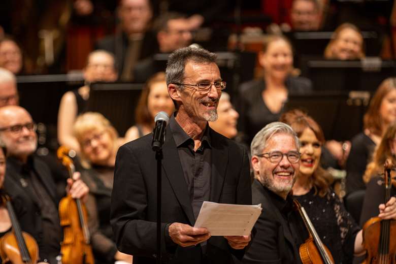 Stock received the award at Cardiff’s St David’s Hall last week © Yusef Bastawy