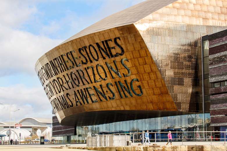 Cardiff's Welsh Millennium Centre houses eight arts organisations including the Welsh National Opera ©Adobe Stock