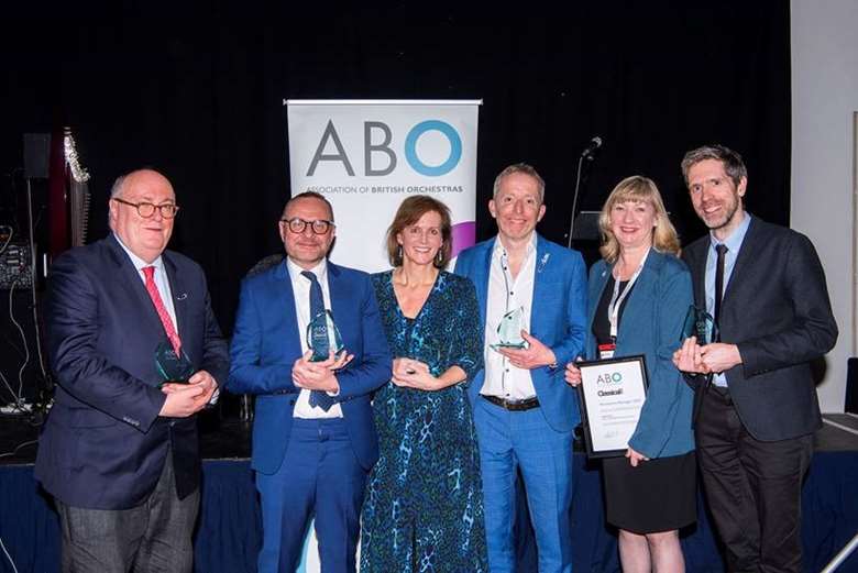 From left to right: Alan Davey CBE, Adam McGinlay, Celia Willis, Dougie Scarfe, Sandra Parr, Donagh Collins. ©Samantha Toolsie