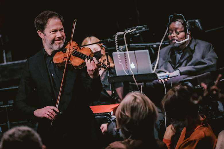 RNS moves co-founder Clarence Adoo will perform next week using the newly-invented Headspace, an instrument designed for him by German composer Rolf Gehlhaar © TyneSight