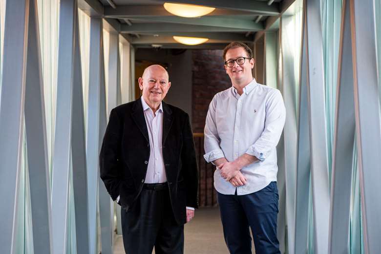 Opera North general director Richard Mantle (left) with incoming executive director Henry Filloux-Bennett (right) © Samantha Toolsie