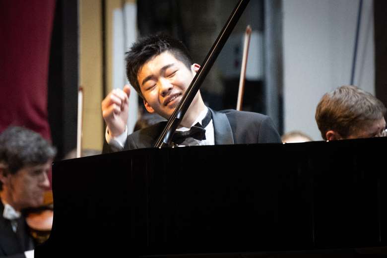 Shunta Morimoto won the first prize in last year's 2022 competition, which opened with a show of solidarity between competitors from both Ukraine and Russia (Image courtesy of Hastings International Piano Competition)