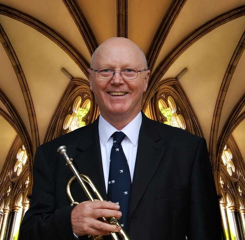 Alongside his vibrant career in the classical music, film and TV worlds, Steele-Perkins also collects and restores antique trumpets upon which he performs and records. (Image courtesy of NCEM)