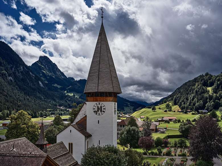 Menuhin founded the Festival in 1957 with his friends  Benjamin Britten, Peter Pears and Maurice Gendron in the historic 15th century St Maurice Church (Mauritiuskirche) in Saanen © Ettore Causa