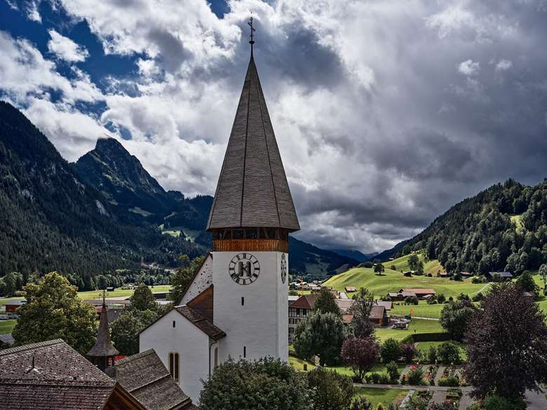 Menuhin founded the Festival in 1957 with his friends Benjamin Britten, Peter Pears and Maurice Gendron in the historic 15th century St Maurice Church (Mauritiuskirche) in Saanen © Ettore Causa