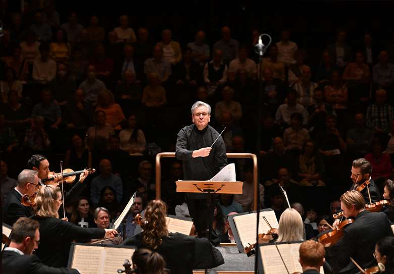 The new investment is announced alongside the LSO’s upcoming 2024-25 season, its inaugural season under new chief conductor Sir Antonio Pappano, picutred here performing with the orchestra at its home in the Barbican © Mark Allan