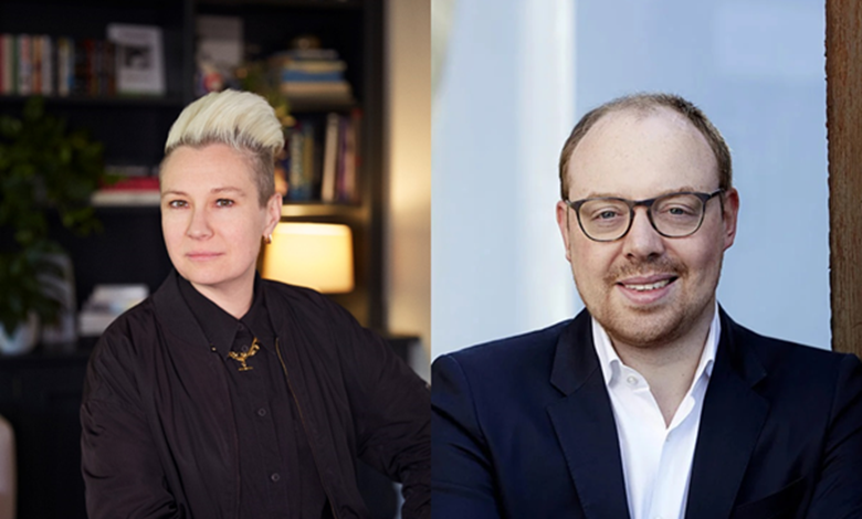 Natasha Baldwin (©Alisa Connan) and Clemens Trautmann (©Laurence Chaperon)