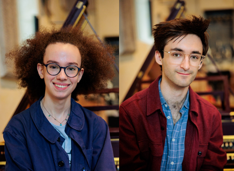 Competition winners Avram Harris (left) and Kit McCarthy (right) (Image courtesy of NCEM)