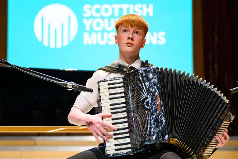 Inver Shand, winner of Scottish Young Musicians Solo Performer of the Year 2025 ©Ian Georgeson