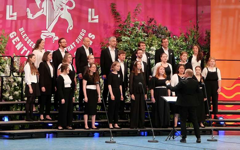 Souther Spirit Singers perform at the 2024 Llangollen International Musical Eisteddfod